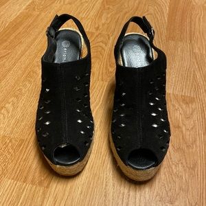 Eric Michael Marti cut out suede espadrille